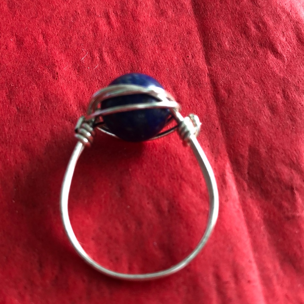 Sterling silver lapis ring - Picture 4 of 4